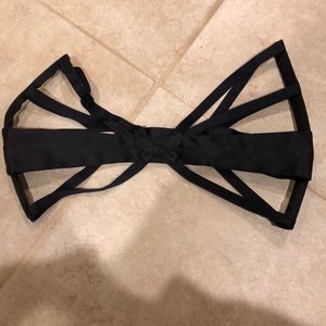 Strappy Agent Provocateur Black Satin Waspie Sz 2